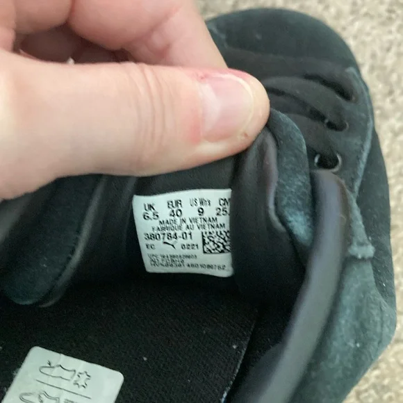 Puma Black and Gray Chunky Platform Sneakers - Picture 8 of 9